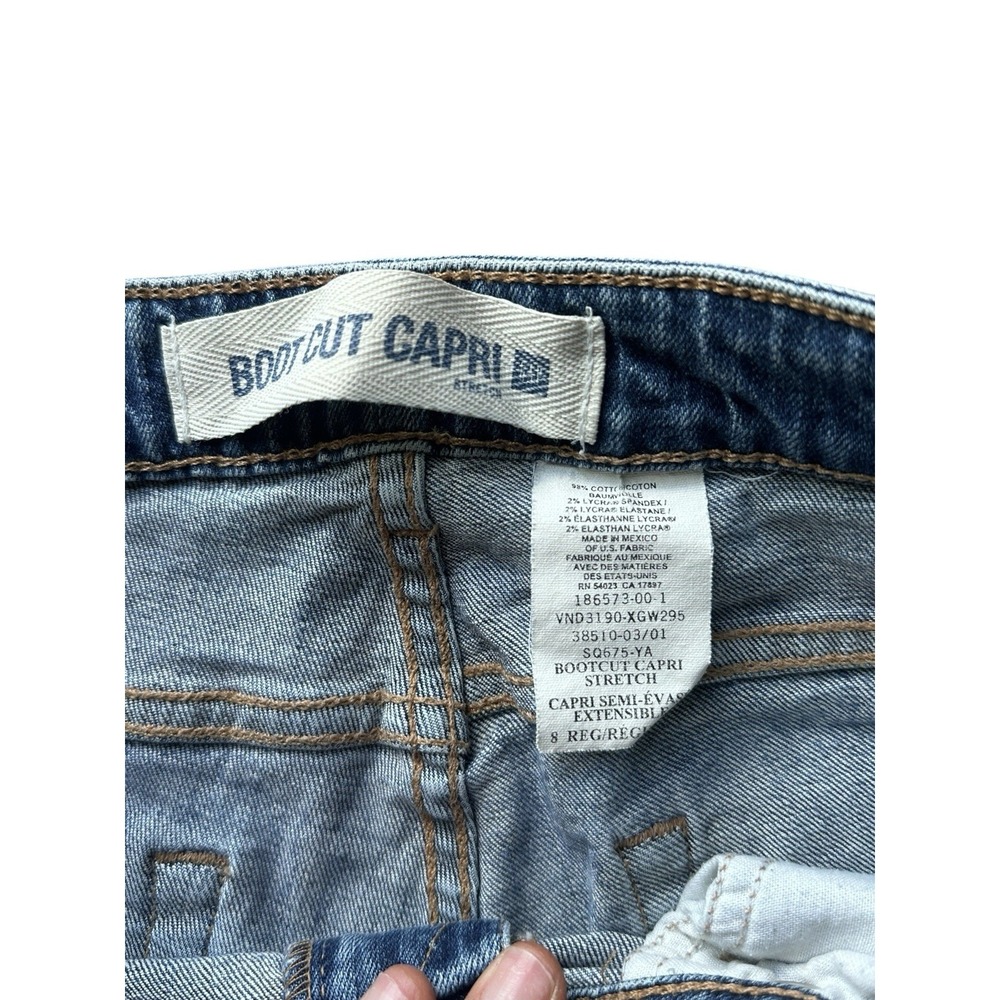 Gap Denim Jeans Boot Cut‎ Capri Stretch Size 8R RN 54023 - Picture 6 of 7
